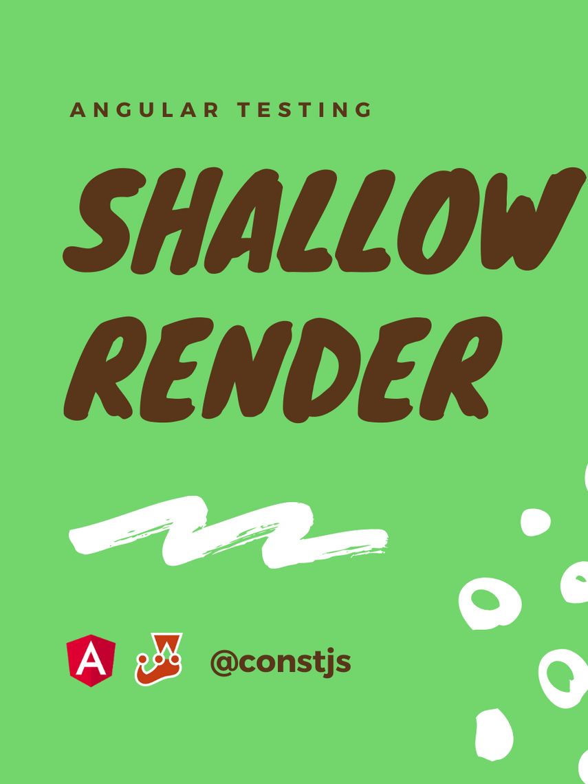 Angular testing When to use shallow rendering? by Piotr Lewandowski